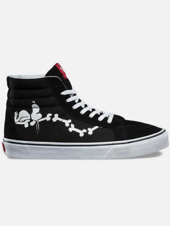 Vans Other - Vans x Peanuts Snoopy Skeleton Sk8-Hi Black High Top Sneakers Men’s 6.5